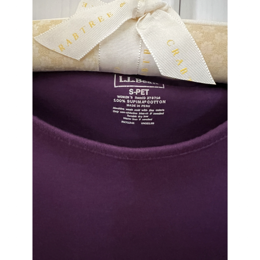 L.L Bean クルーネック半袖Tシャツ　S-PETサイズ メンズのトップス(Tシャツ/カットソー(半袖/袖なし))の商品写真