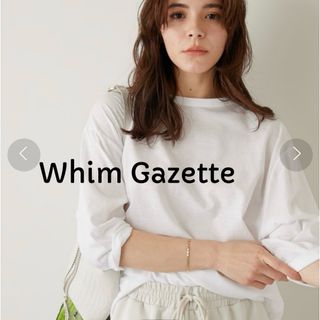 Whim Gazette - ヴィムガゼット　Whim Gazette スーピマリネンドライ天竺Tシャツ