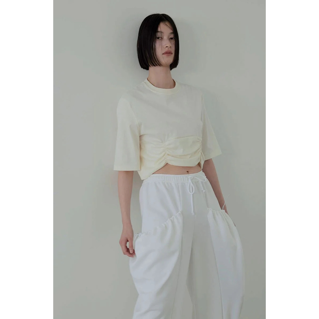 HEM SHIRRING TEE /WHT レディースのトップス(Tシャツ(半袖/袖なし))の商品写真