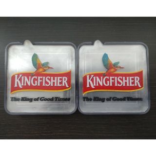 プラスチック製ビアコースター６枚セット✕２組【未使用】　KINGFISHER(アルコールグッズ)