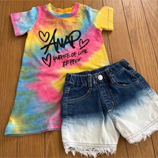 アナップキッズ(ANAP Kids)のANAP ワンピース、デニムセット(ワンピース)