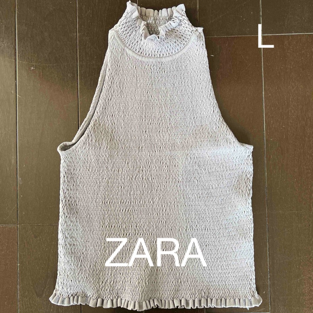 ZARA(ザラ)のZARA ショート丈タンクトップ　美品♡ レディースのトップス(Tシャツ(半袖/袖なし))の商品写真