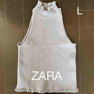 ザラ(ZARA)のZARA ショート丈タンクトップ　美品♡(Tシャツ(半袖/袖なし))