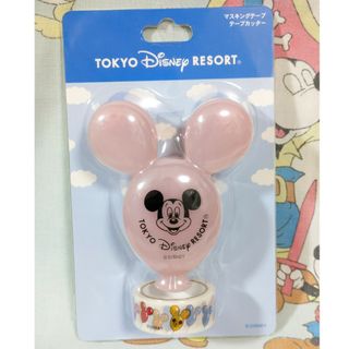 ディズニー(Disney)のマスキングテープ テープカッター バルーン ディズニーランド ミッキー ピンク(キャラクターグッズ)