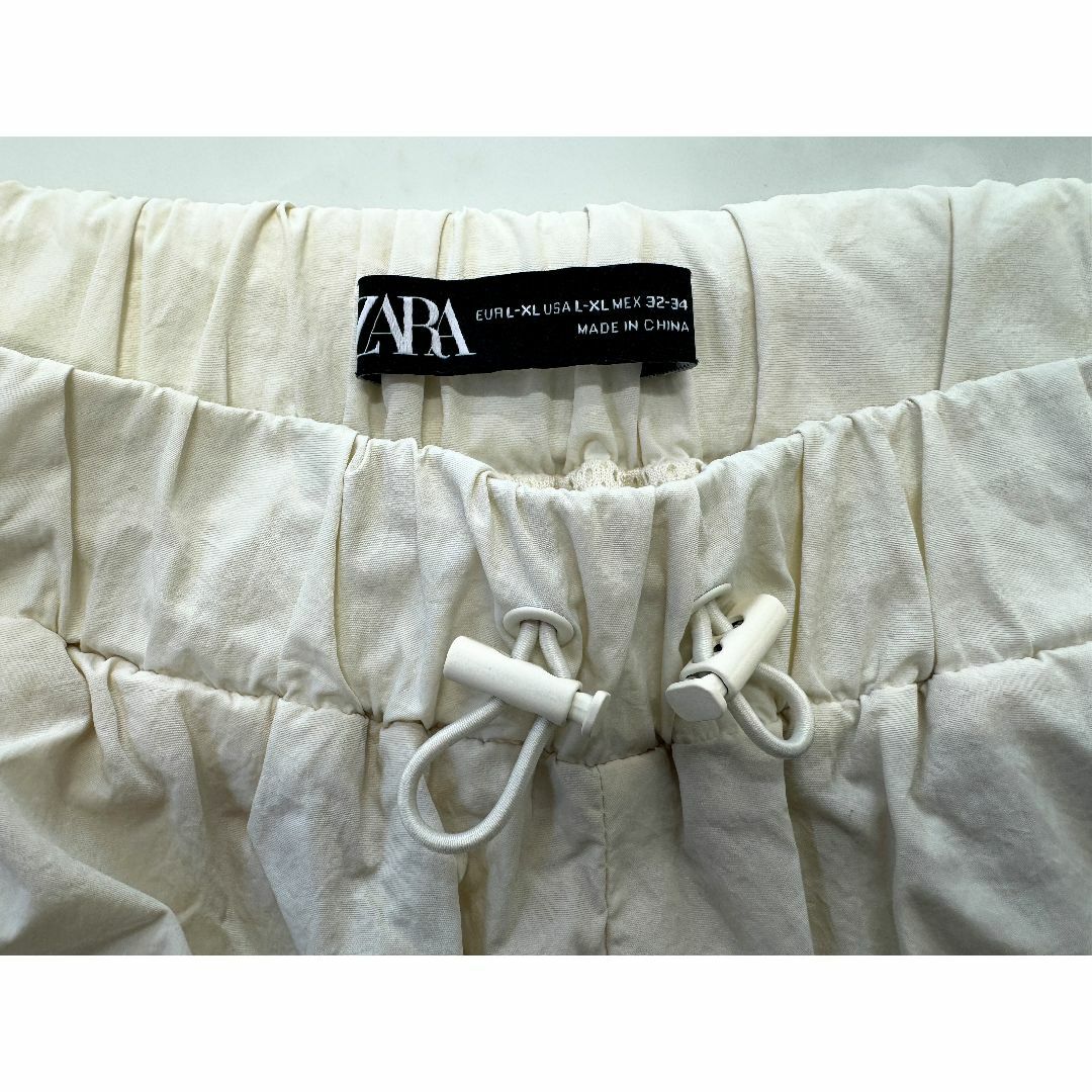 ZARA(ザラ)のZARA ナイロンワイドパンツ ザラ L-XL スポーツウエア イージーパンツ メンズのパンツ(その他)の商品写真