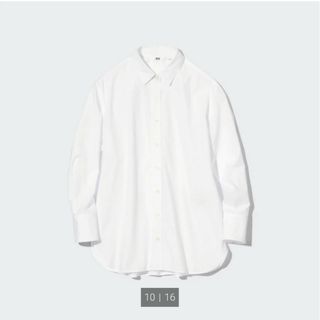 ユニクロ(UNIQLO)のユニクロ コットンシャツ Mサイズ(シャツ/ブラウス(長袖/七分))