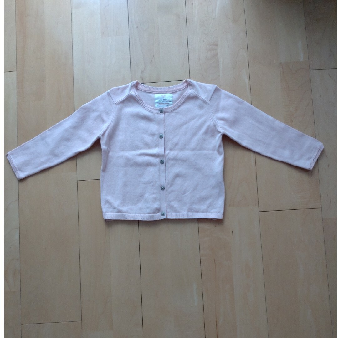 ZARA KIDS(ザラキッズ)のZARA GIRL'S　ピンクカーディガン　104cm キッズ/ベビー/マタニティのキッズ服女の子用(90cm~)(カーディガン)の商品写真