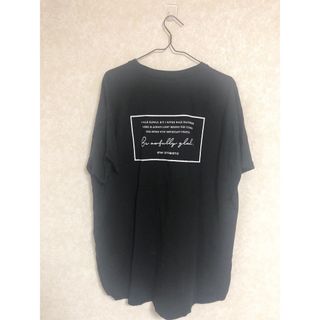 ブラック バックロゴ オーバーサイズ Tシャツ(Tシャツ(半袖/袖なし))