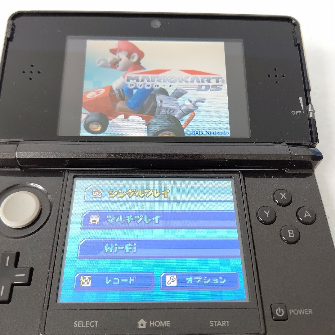 ニンテンドー3DS(ニンテンドー3DS)のNintendo　ニンテンドー3DS コスモブラック　極美品　任天堂　ゲーム機 エンタメ/ホビーのゲームソフト/ゲーム機本体(携帯用ゲーム機本体)の商品写真