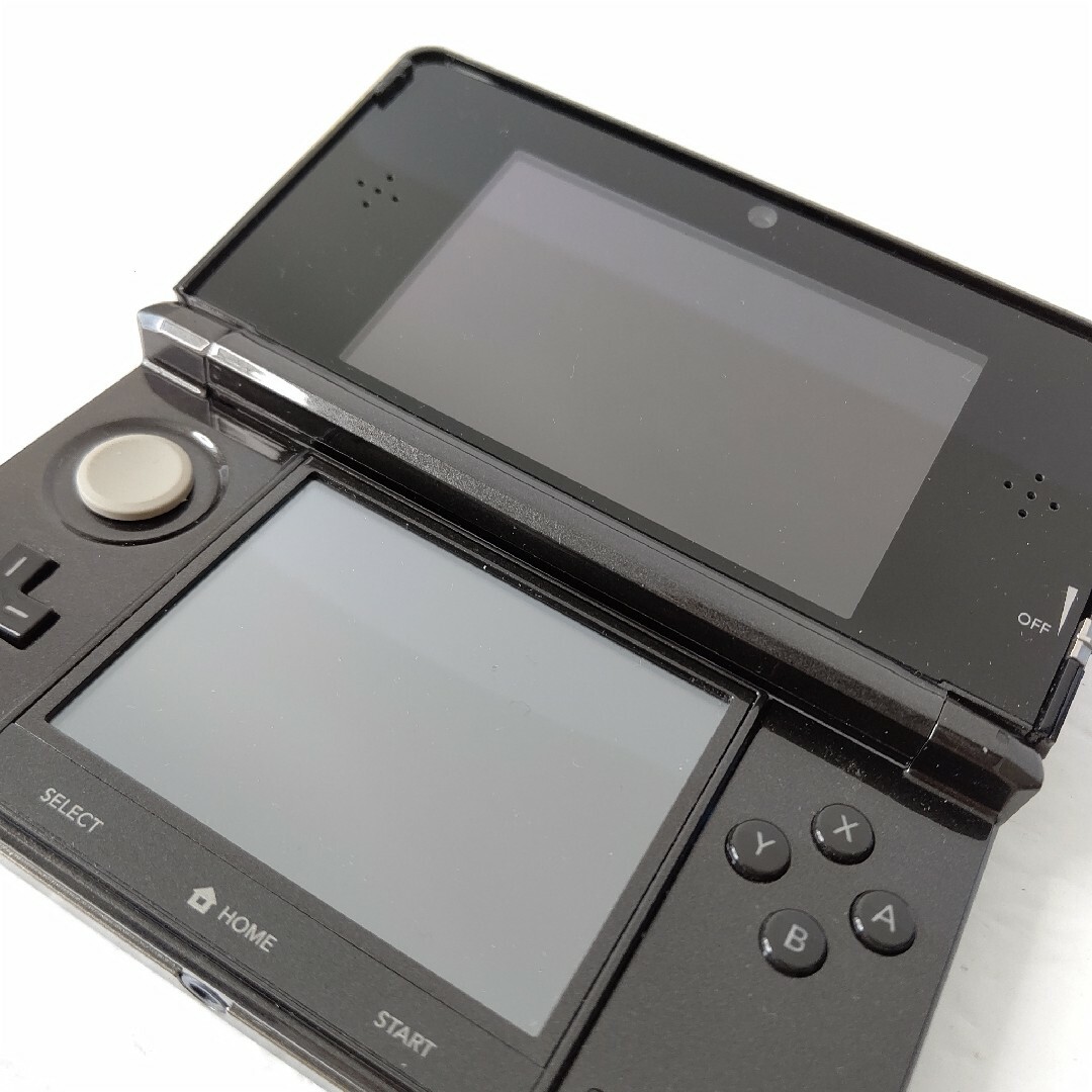 ニンテンドー3DS(ニンテンドー3DS)のNintendo　ニンテンドー3DS コスモブラック　極美品　任天堂　ゲーム機 エンタメ/ホビーのゲームソフト/ゲーム機本体(携帯用ゲーム機本体)の商品写真