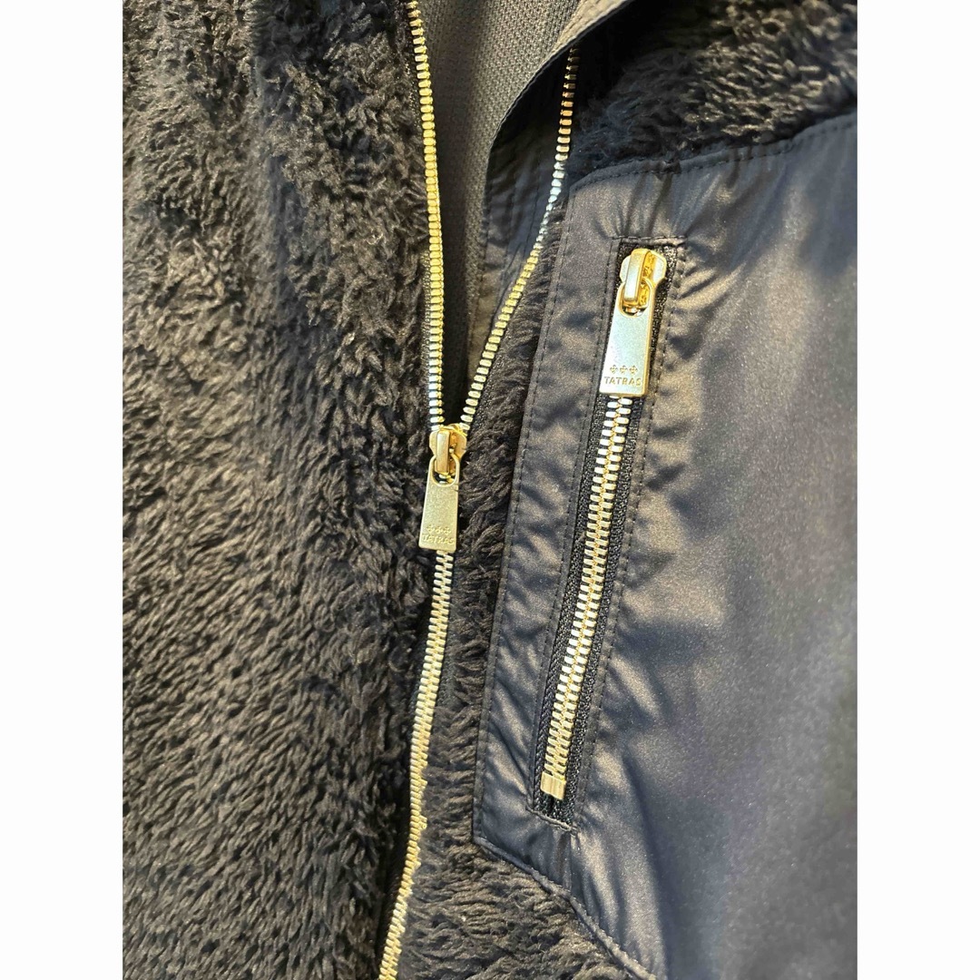 TATRAS(タトラス)のタトラス　BAGGI ボアブルゾン　ブラック レディースのジャケット/アウター(ブルゾン)の商品写真