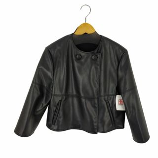 ザラ(ZARA)のZARA(ザラ) ノーカラーレザージャケット レディース アウター ジャケット(その他)