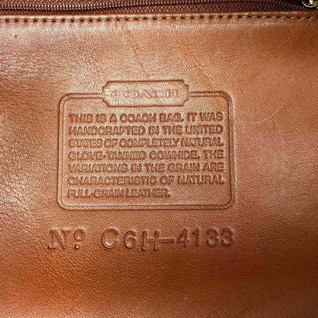 COACH(コーチ)のオールドコーチ　キャメル　オールレザー　ブラウン　トートバッグ　ハンドバッグ レディースのバッグ(トートバッグ)の商品写真