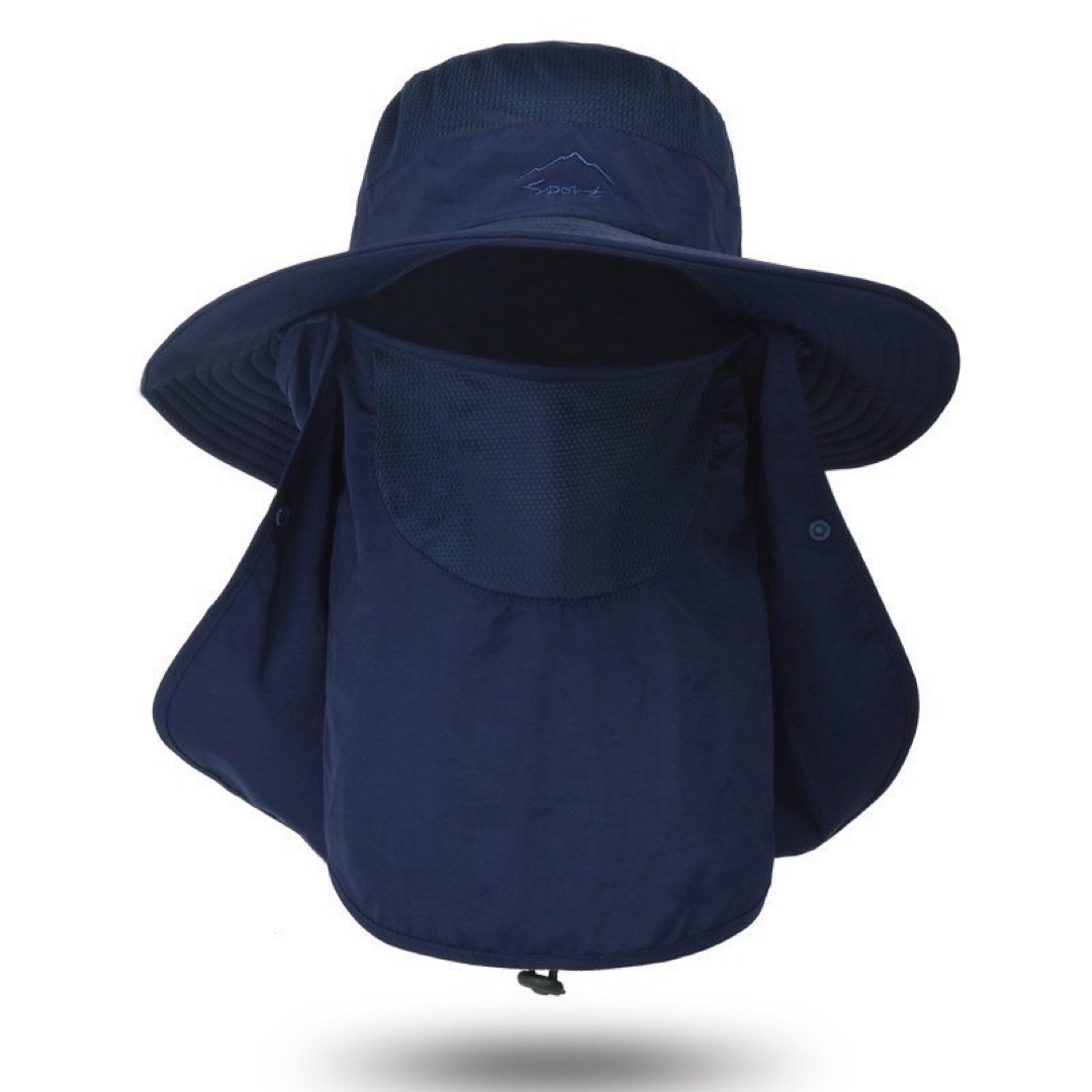 サファリハット 日よけ帽子  男女兼用 吸湿速乾 メッシュ UVカット 紫外線 メンズの帽子(ハット)の商品写真