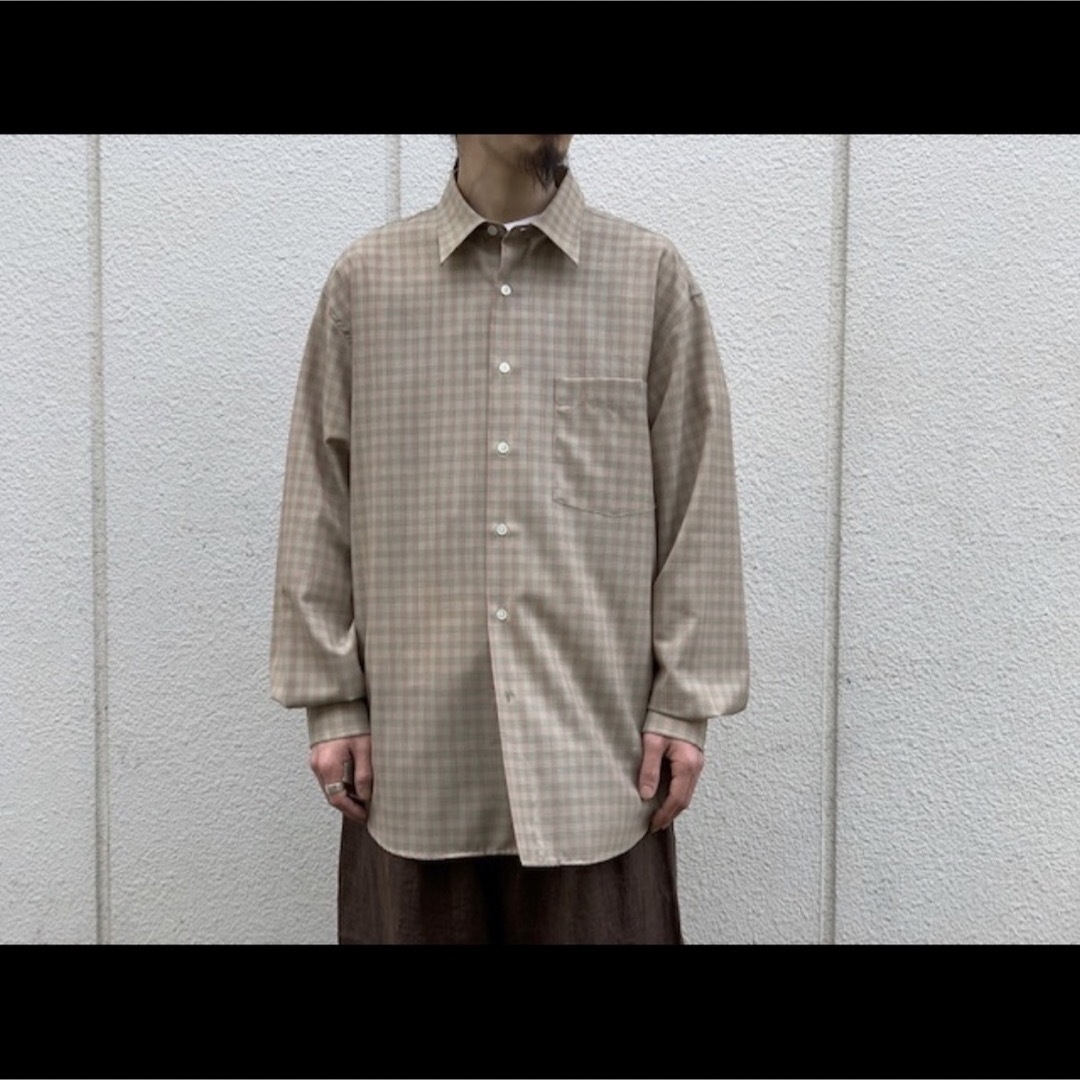 AURALEE(オーラリー)のAURALEE SUPER LIGHT WOOL CHECK SHIRTS  メンズのトップス(シャツ)の商品写真