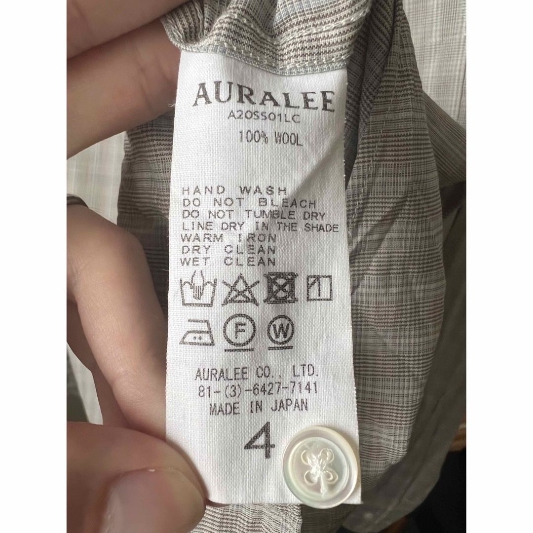 AURALEE(オーラリー)のAURALEE SUPER LIGHT WOOL CHECK SHIRTS  メンズのトップス(シャツ)の商品写真