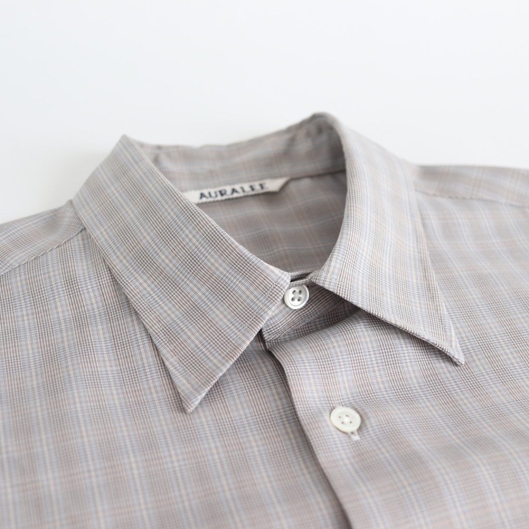 AURALEE(オーラリー)のAURALEE SUPER LIGHT WOOL CHECK SHIRTS  メンズのトップス(シャツ)の商品写真