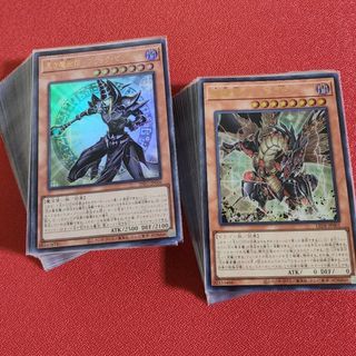 ユウギオウ(遊戯王)の遊戯王「黄金櫃×千年(ミレニアム)」デッキパーツ　ブラック・マジシャン　など(シングルカード)