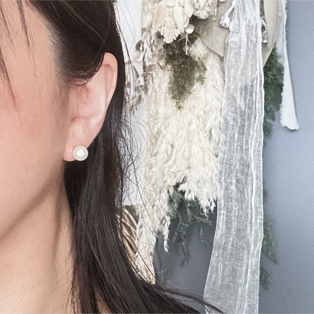 ADORE(アドーア)のBlanco. 数量限定　淡水パール8.5-9.0mm 一粒ピアス レディースのアクセサリー(ピアス)の商品写真