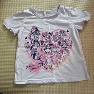 バンダイ(BANDAI)の光る 半袖Tシャツ 半袖シャツ デリシャスパーティープリキュア 100cm(Tシャツ/カットソー)