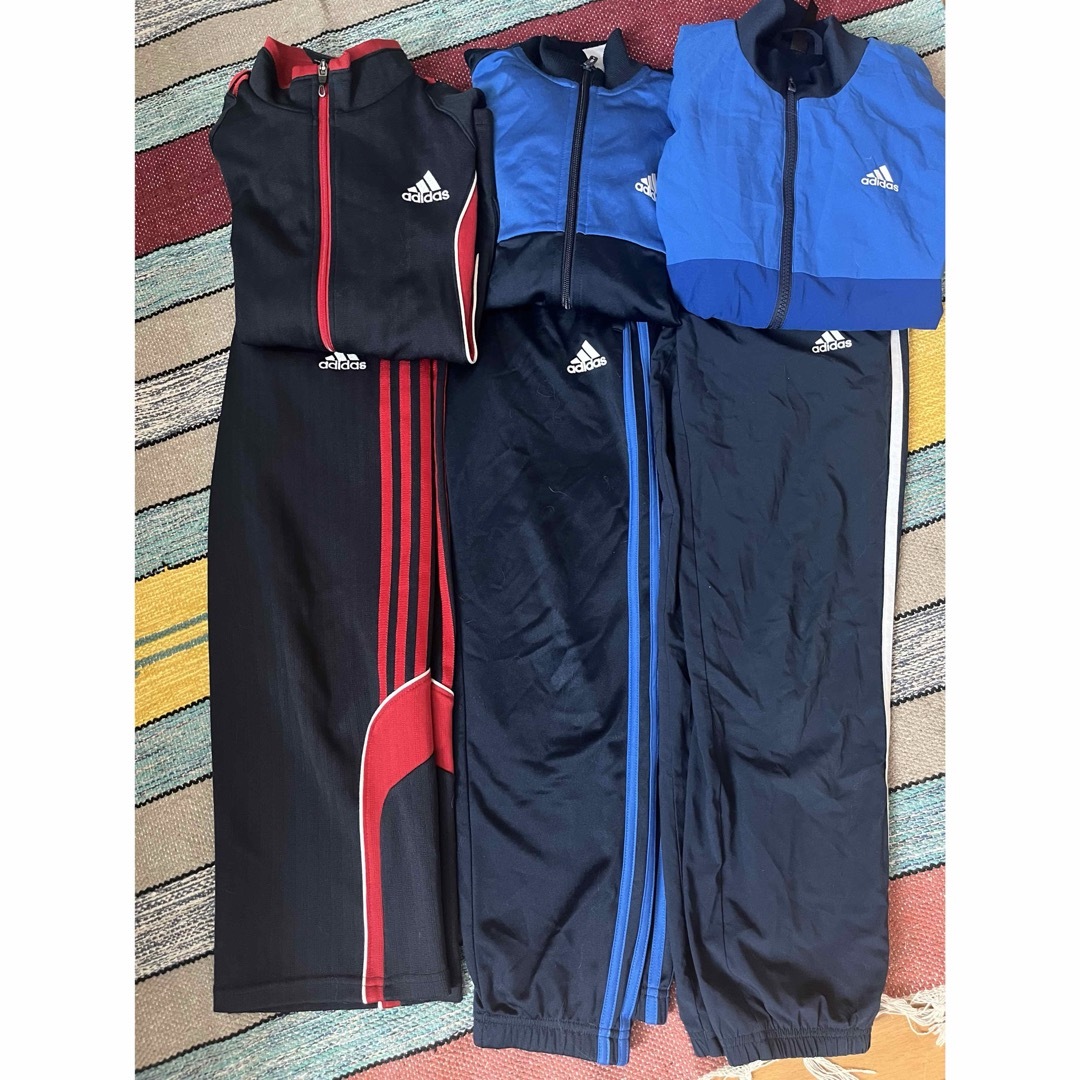 adidas(アディダス)のadidasジャージセット140 キッズ/ベビー/マタニティのキッズ服男の子用(90cm~)(その他)の商品写真