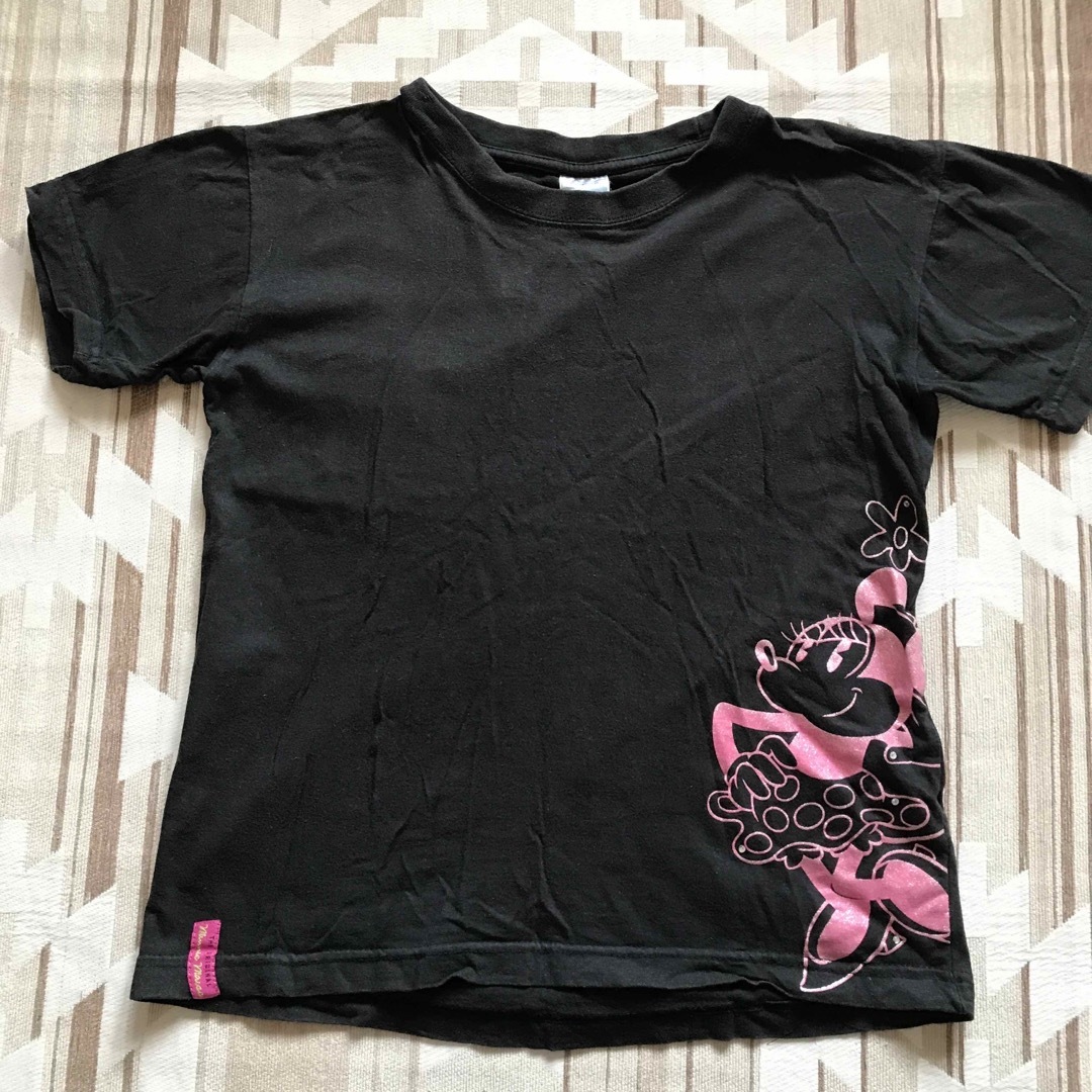 ミニーマウス　Tシャツ　黒 レディースのトップス(Tシャツ(半袖/袖なし))の商品写真