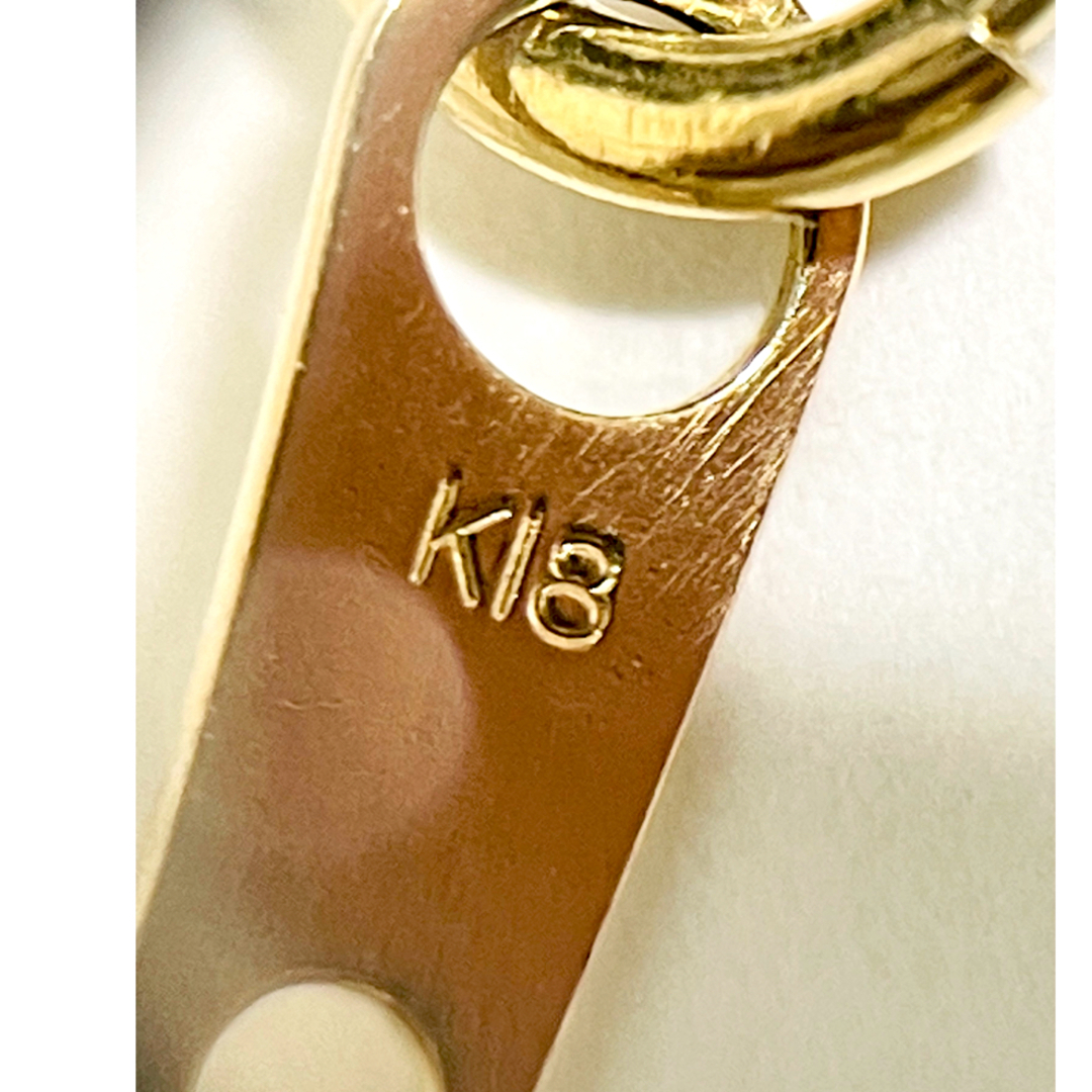☆K18 タマキリコ柄ネックレス 40cm☆ レディースのアクセサリー(ネックレス)の商品写真