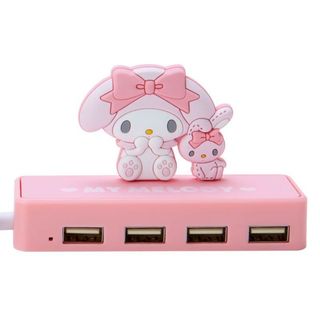 サンリオ(サンリオ)のマイメロディ My Melody USBハブ ポート ピンク バスパワー PC(PC周辺機器)