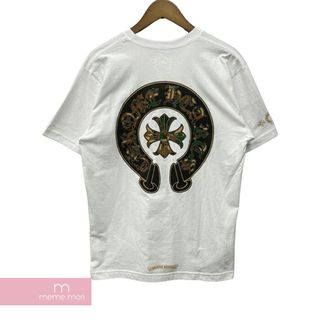 クロムハーツ(Chrome Hearts)のCHROME HEARTS Camo Horseshoe Tee クロムハーツ カモホースシューTシャツ 半袖カットソー ポケT プリント カモフラージュ柄 迷彩 ホワイト サイズM【240426】【新古品】【me04】(Tシャツ/カットソー(半袖/袖なし))