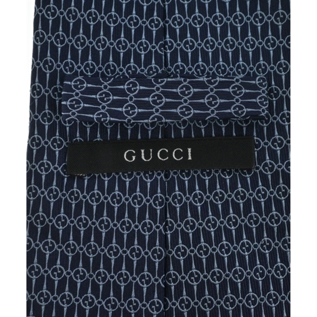 Gucci(グッチ)のGUCCI グッチ ネクタイ - 紺x青(総柄) 【古着】【中古】 メンズのファッション小物(ネクタイ)の商品写真