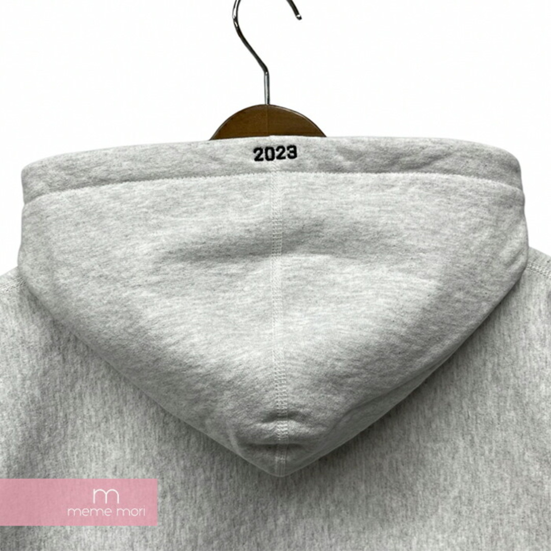 Supreme(シュプリーム)のSupreme 2023AW Box Logo Hooded Sweatshirt Ash Grey シュプリーム ボックスロゴフーデッドスウェットシャツ アッシュグレー プルオーバーパーカー フード刺繍 迷彩 カモボックスロゴ グレー サイズL【240426】【新古品】【me04】 メンズのトップス(パーカー)の商品写真