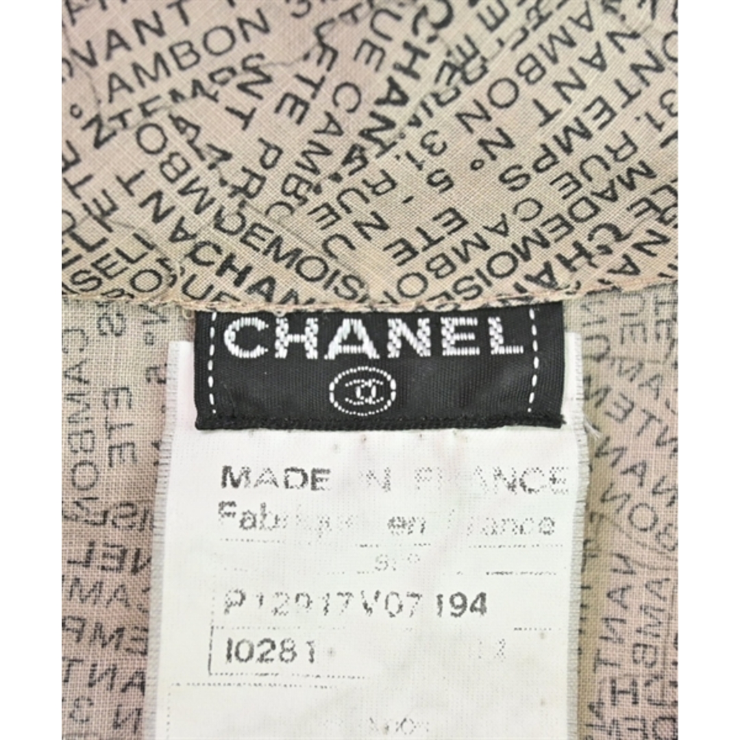 CHANEL(シャネル)のCHANEL シャネル シャツワンピース F 茶 【古着】【中古】 レディースのワンピース(その他)の商品写真