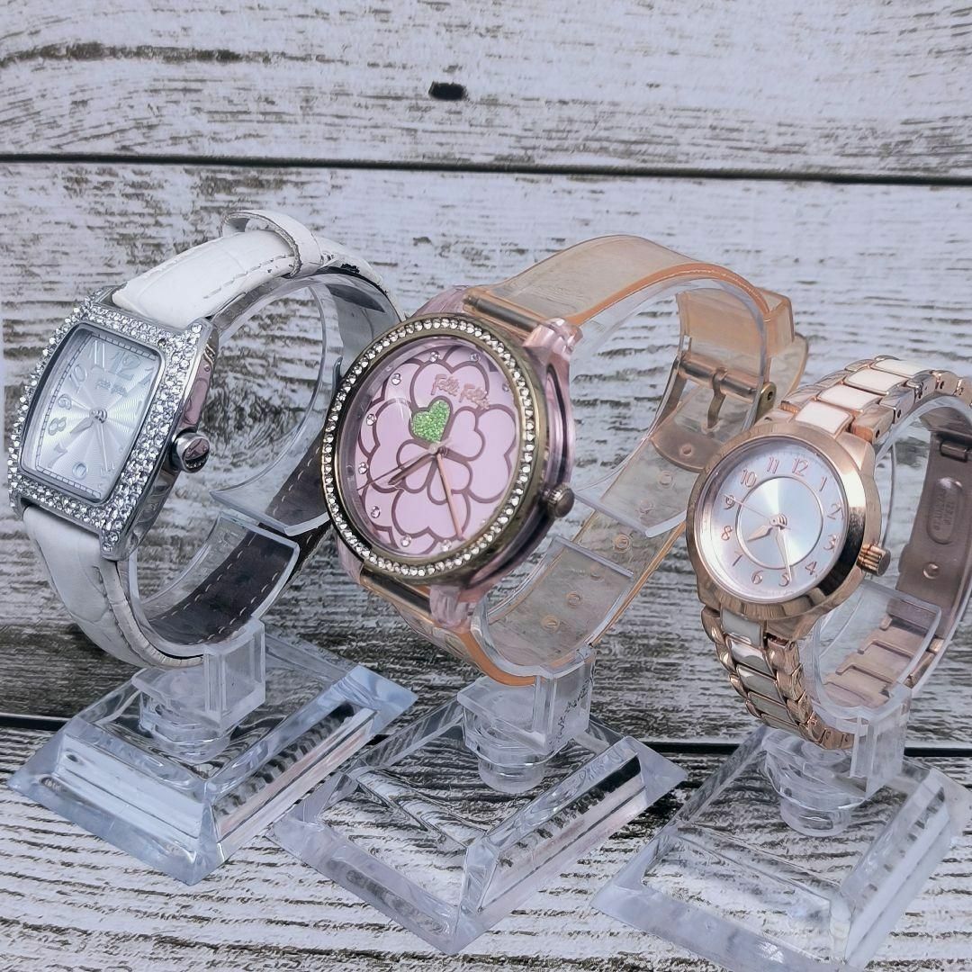 Folli Follie(フォリフォリ)の動作品　セット　FOLLI FOLLIE NATTITO　腕時計　定価5万円 レディースのファッション小物(腕時計)の商品写真