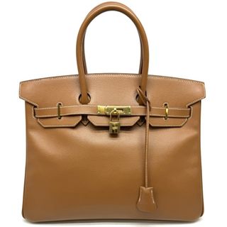 エルメス(Hermes)のエルメス HERMES バーキン35 バーキン 35 バッグ トートバッグ エプソン ゴールド ブラウン 茶 ゴールド金具 ヴォーエプソン(トートバッグ)