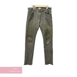 GALLERY DEPT. 5001 Denim ギャラリーデプト 5001デニムパンツ ジーンズ ダメージ・ヴィンテージ加工 ペンキ加工 リーバイスボディ カットオフ ボタンフライ 5ポケット グレー ブラック サイズ29【240426】【中古-A】【me04】(スラックス/スーツパンツ)