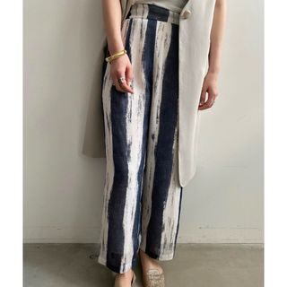 Ameri VINTAGE - AMERI  PAINT STRIPE RELAX PANTS