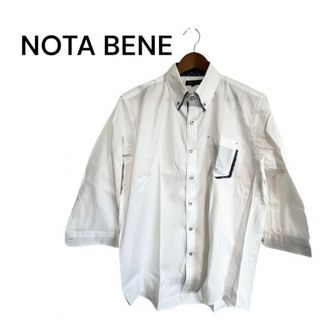 NOTA BENE - NOTA BENE 7分袖シャツ ワイシャツ L メンズ カジュアルシャツ