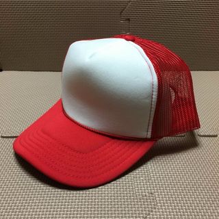 オットーキャップ(OTTO CAP)の新品 OTTO メッシュキャップのツートンレッド 白赤(キャップ)