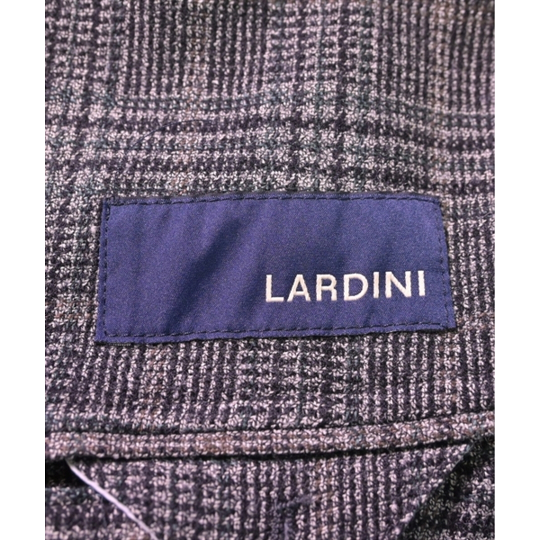 LARDINI(ラルディーニ)のLARDINI テーラードジャケット 46(M位) グレー(チェック) 【古着】【中古】 メンズのジャケット/アウター(テーラードジャケット)の商品写真