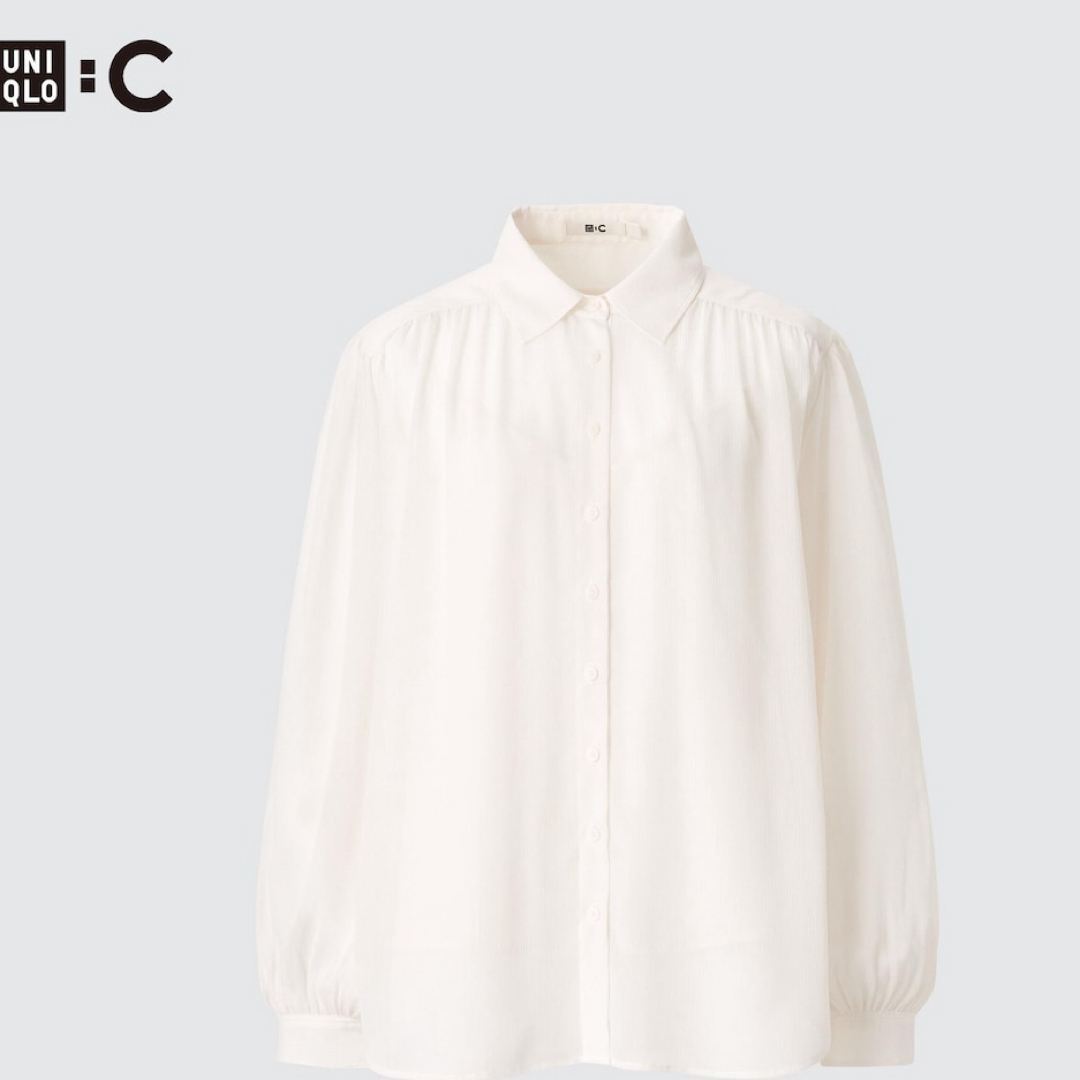 UNIQLO(ユニクロ)のUNIQLO シアーボリュームブラウス　PLST  snidel dolce レディースのトップス(シャツ/ブラウス(長袖/七分))の商品写真