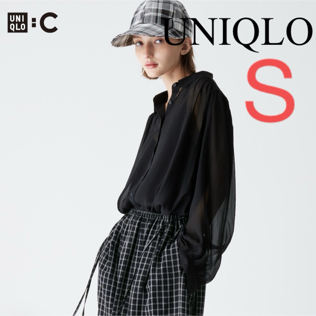 UNIQLO(ユニクロ)のUNIQLO シアーボリュームブラウス　PLST  snidel dolce レディースのトップス(シャツ/ブラウス(長袖/七分))の商品写真