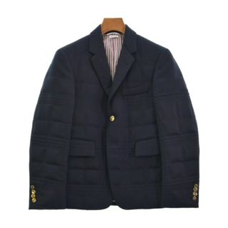 THOM BROWNE - THOM BROWNE トムブラウン テーラードジャケット 0(XS位) 紺 【古着】【中古】