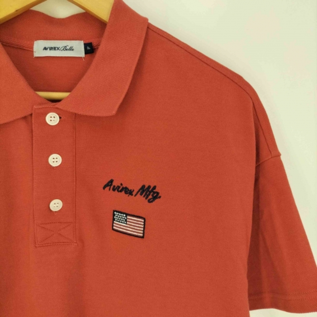 AVIREX Belle(アヴィレックス ベル) ロゴ刺繍 鹿の子 ポロシャツ メンズのトップス(ポロシャツ)の商品写真