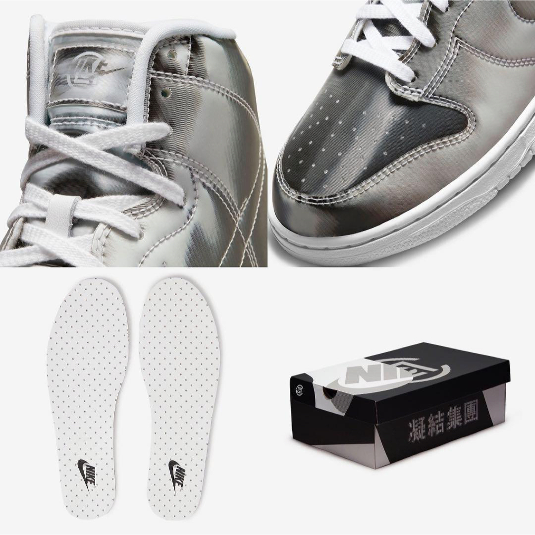 NIKE(ナイキ)のCLOT × Nike Dunk High "Silver/Flux" 27.5 メンズの靴/シューズ(スニーカー)の商品写真