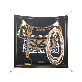 エルメス(Hermes)のエルメス SILLA DE GAUCHO CARRE EMBROIDERED 90cm 594089S スカーフ(その他)