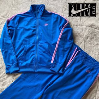 ナイキ(NIKE)の美品　NIKE 復刻紺タグ　ジャージ トラックジャケット　セットアップ　L(ウォーキング)