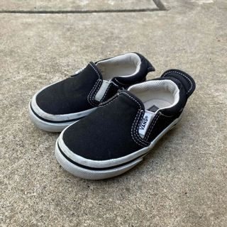 ヴァンズ(VANS)のバンズ　スリッポン　14cm 黒　キッズ　子供　VANS スニーカー(スリッポン)