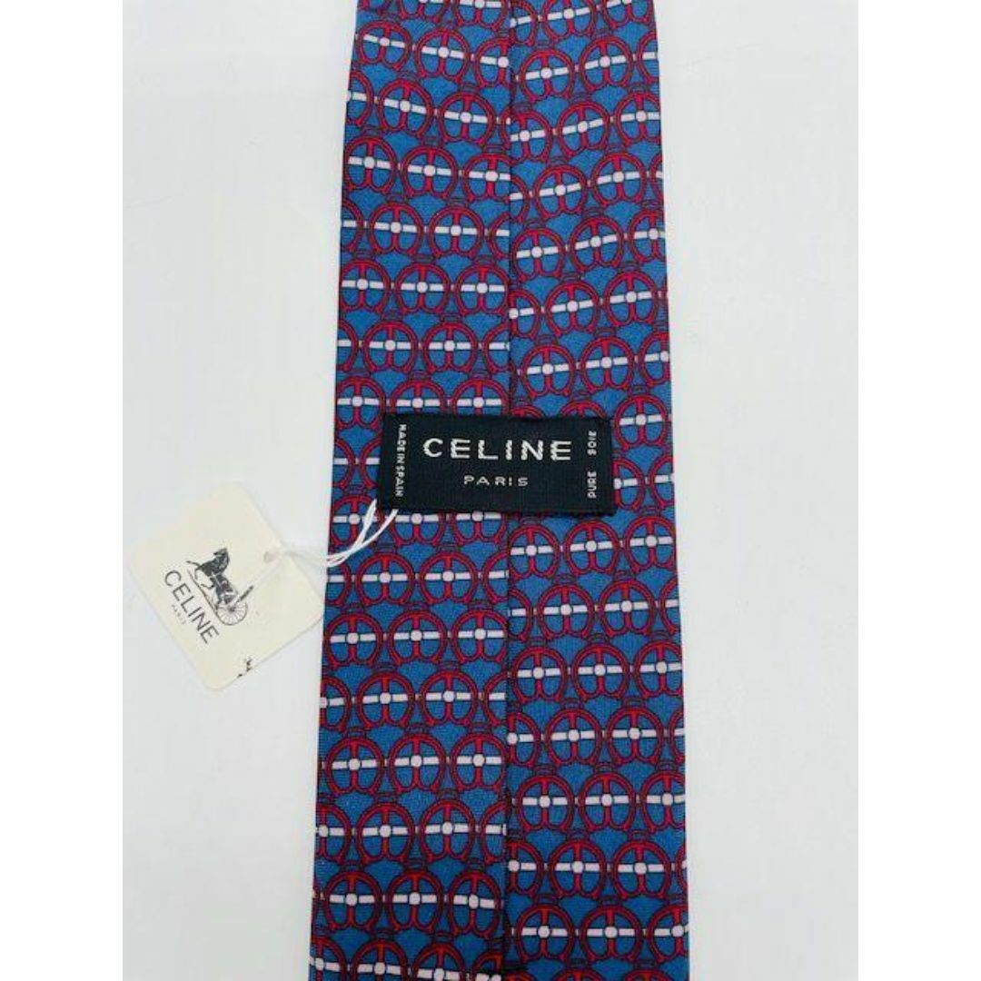 CELINE - 【CELINE】新品タグ付き 総柄 メンズビジネスネクタイ CELINE - 【CELINE】新品タグ付き 総柄 メンズビジネスネクタイ