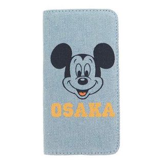 【在庫限り】ミッキーマウス アイフォン6デニムフリップカバー OSAKA(iPhoneケース)