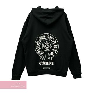 クロムハーツ(Chrome Hearts)のCHROME HEARTS Osaka Horseshoe Hoodie クロムハーツ オオサカホースシューフーディ パーカー 大阪限定 プリント ブラック サイズL【240427】【新古品】【me04】(パーカー)